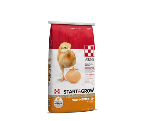 Purina Start and Grow Non-Medicated Crumbles Chick Feed