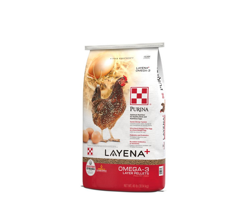 Purina Layena and Omega-3 Layer Laying Poultry Feed