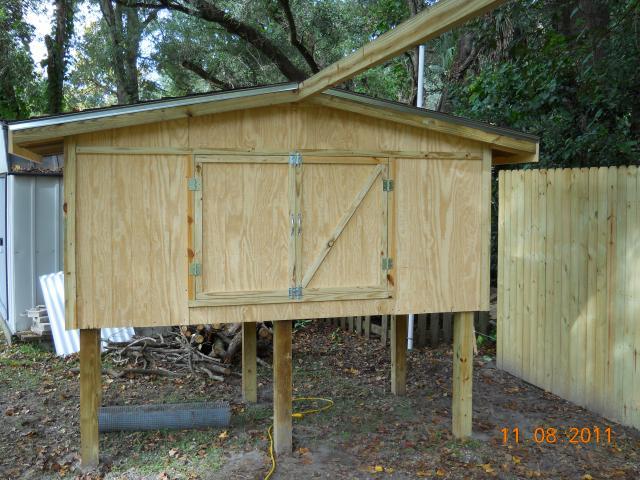 raised chicken coops