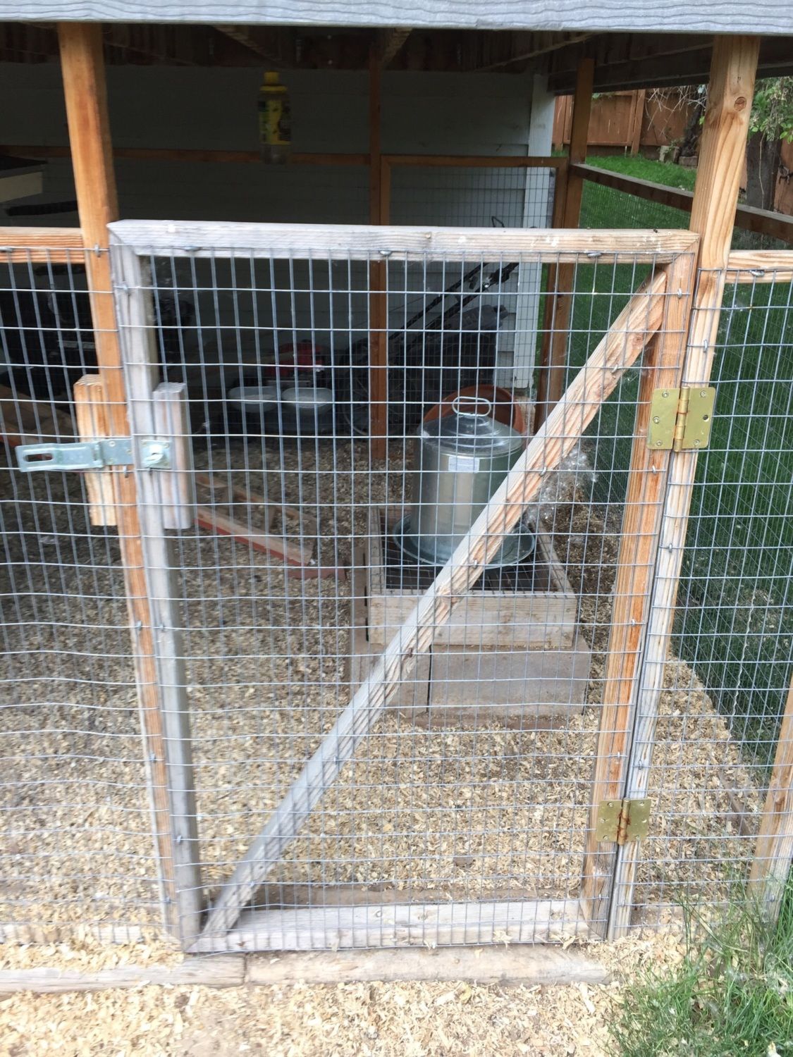 door for run made of 2x4's | BackYard Chickens - Learn How to Raise Chickens