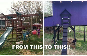 Wicked Lair, Swing-set Upcycle!!