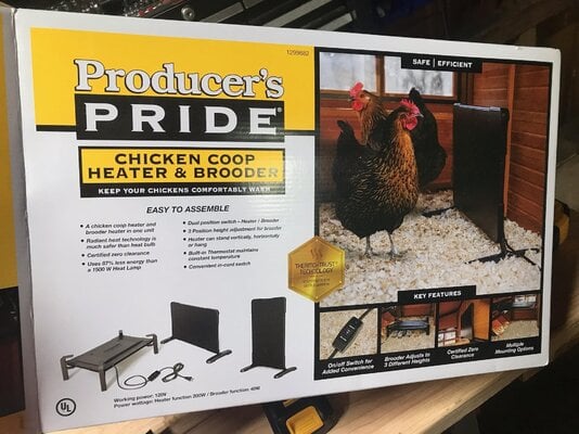 Unboxing, Test and Initial Impression: PRODUCERS PRIDE Chicken Coop Heater  and Brooder Plate 