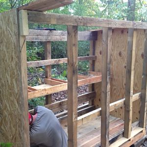 building the nesting boxes