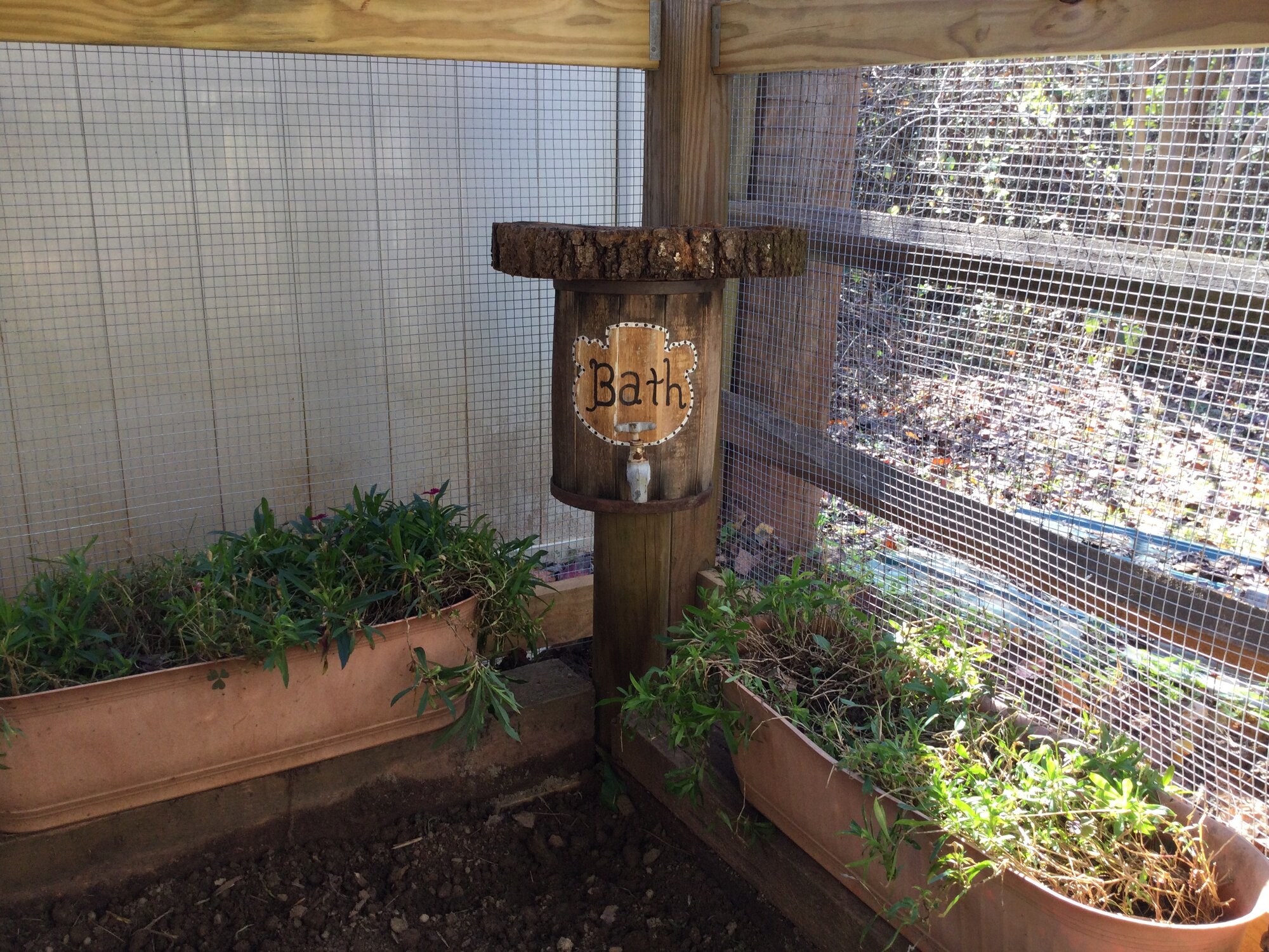 Dust bath sign