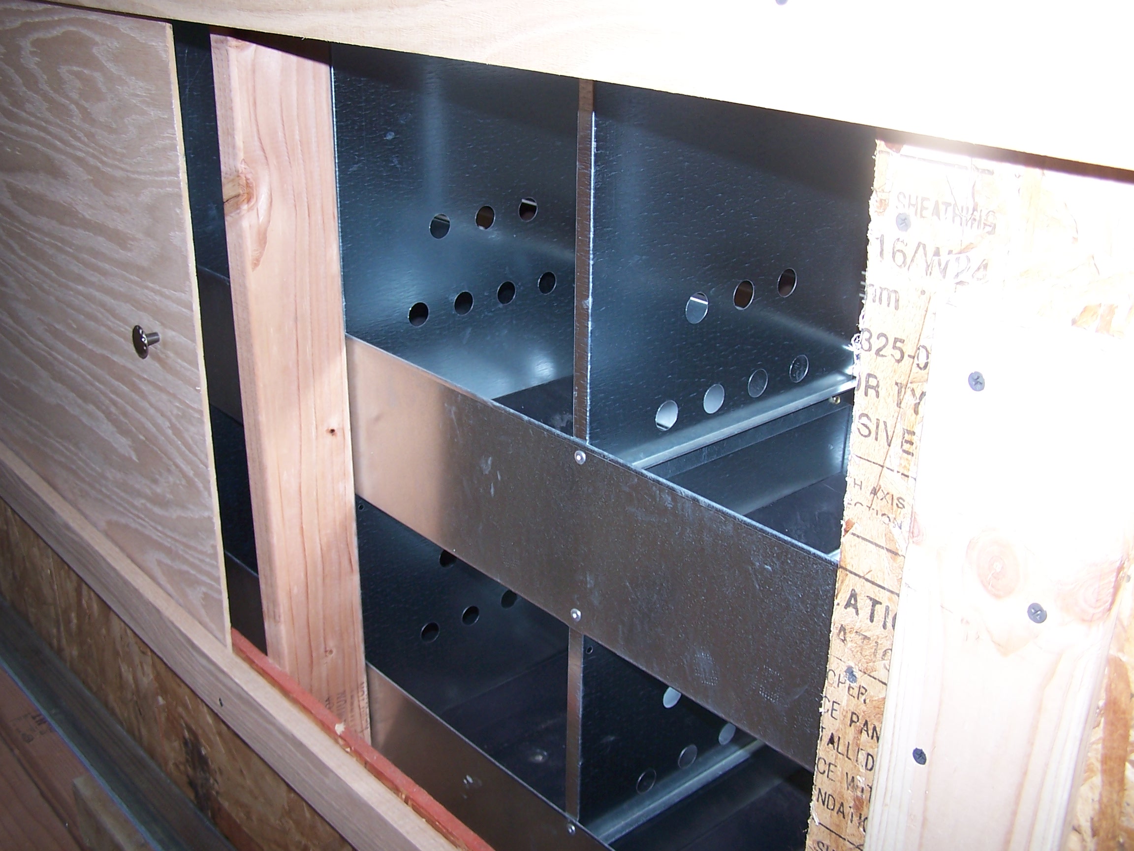 Sliding doors for egg collection