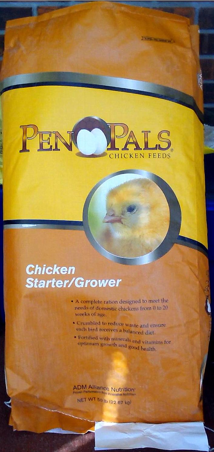 This is the feed we selected for all baby chicks.